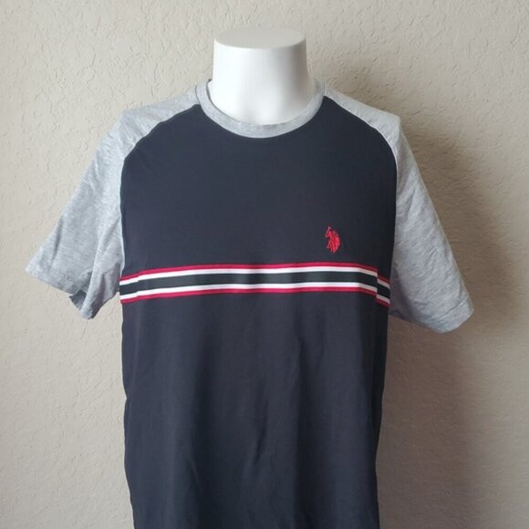 U.S. Polo Assn Raglan Chest Stripe t-shirt XXL - Picture 2 of 7
